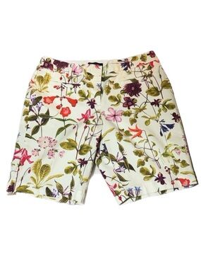 Lands' End Women’s Floral Print Mid Rise Shorts